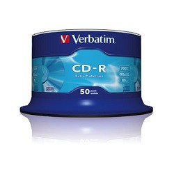 CD-R 50*Spindle Verbatim, 700MB 52x Extra protection magazin birotica Chisinau