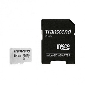 Card de Memorie 64GB MicroSD Class 10 UHS-I U1+SD Adapter Transcend TS64GUSD300S-A Pret itunexx.MD Chisinau