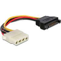 Gembird CC-SATA-PS-M Cable SATA male to Molex female power cable, 0.15m