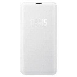 Husa Flip Case Smartphone MD Original SAMSUNG LED Flip Wallet Galaxy S10E White accesorii Telefoane Mobile Chisinau