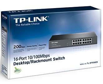 TP-LINK TL-SF1016DS, 16-port