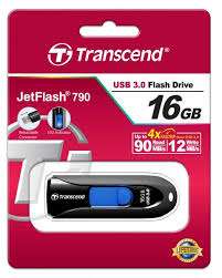 Transcend JetFlash 790, 16GB USB3.0, Black