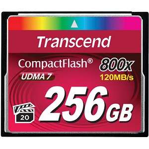 Transcend TS256GCF800, 256GB CF CARD Ultimate 800x