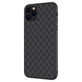 Back Case TPU Husa Nillkin Apple iPhone 11 Pro Synthetic Fiber Plaid Black magazin accesorii telefoane ieftine Chisinau