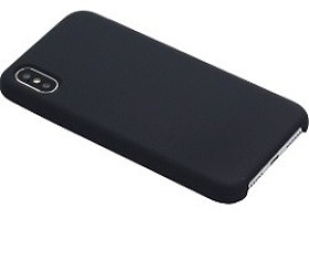 Back Case TPU MD Xcover husa iPhone X/XS, Liquid Silicone K Black accesorii smartphone telefoane ieftine Chisinau
