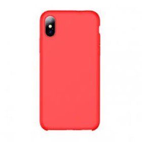 Back Case TPU MD Xcover husa iPhone X/XS, Liquid Silicone K Red smartphone accesorii telefoane ieftine Chisinau