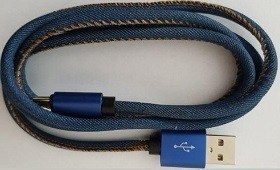 Cablu Lightning Micro USB 8-pin USB2.0 Cablexpert Cotton CC-USB2J-AMLM-2M-BL Accesorii Telefoane Mobile Chisinau