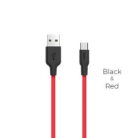 Cablu-de-date-USB-to-USB-C-HOCO-X21-Silicone-Black-Red-2A-chisinau-itunexx.md