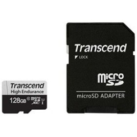 Card de Memorie 128GB MicroSD Class 10 UHS-I U1+SD adapter Transcend TS128GUSD350 Endurance Magazin Online Chisinau
