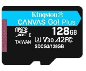 Card Memorie Telefon Tableta SDCG3/128GB pret 128GB microSD UHS-I U3 V30 Kingston Canvas Cangas Go Plus Video 4K itunexx.md Chisinau