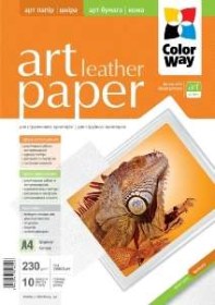 ColorWay Art Leather GlossyFinne A4, 230g, 10pcs