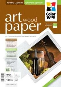 ColorWay Art Wood GlossyFinne A4, 230g, 10pcs