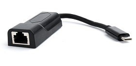 Adaptere in Chisinau Gembird A-CM-LAN-01 USB C-type Gigabit LAN adapter cabluri pc retelistica md