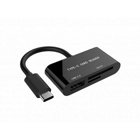 Cumpara Card Reader USB pentru Memorie Flash Gembird UHB-CR3-02 Type-C accesorii md foto video