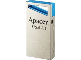 Flash Drive 64GB USB3.1 Apacer AH155 Silver Metal Case AP64GAH155U-1