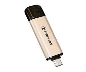 Flash-USB-stick-128GB-USB3.1-Type-C-Transcend-JetFlash-930C-Gold-OTG-pret-chisinau