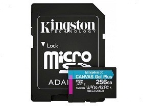 Memorie-flash-256GB-microSD-Class10-UHS-I-U3-Kingston-Canvas-SDCG3256GBB-chisinau