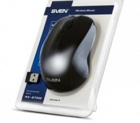 Mouse Fara Fir Wireless SVEN RX-270W 2.4GHz Laser 1600dpi black USB