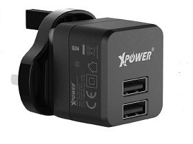 Priza-pentru-incarcator-XPower-travel-adapter-2.4A-2-USB-Black-chisinau-itunexx.md