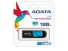 Stick Memorie Flash Drive USB 128GB USB3.1 ADATA-UV128 Black-Blue pret componente pc calculatoare md