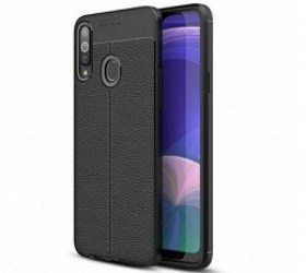 Back Case TPU Xcover husa Samsung A20s Leather Black magazin online accesorii telefoane mobile ieftine Chisinau