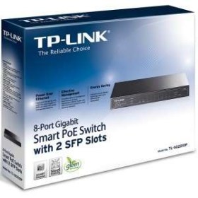 TP-LINK TL-SG2210P, 8port Gigabit Smart PoE Switch with 2 SFP Slots