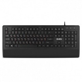 Tastatura cu fir USB SVEN KB-E5500 Low-profile BLACK magazin Accesorii calculatoare md Chisinau
